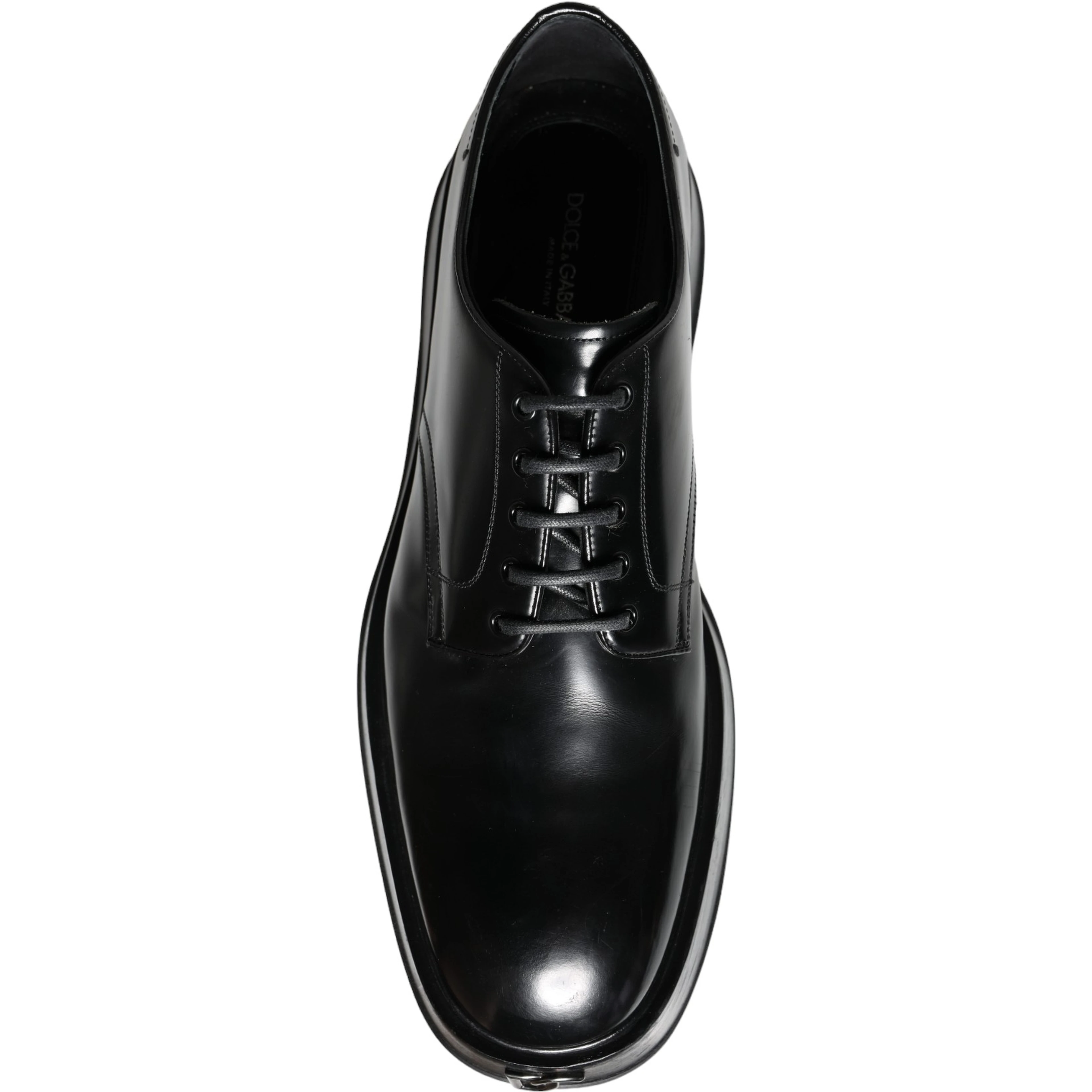 Black Calf Leather Derby Formal Dress Shoes
