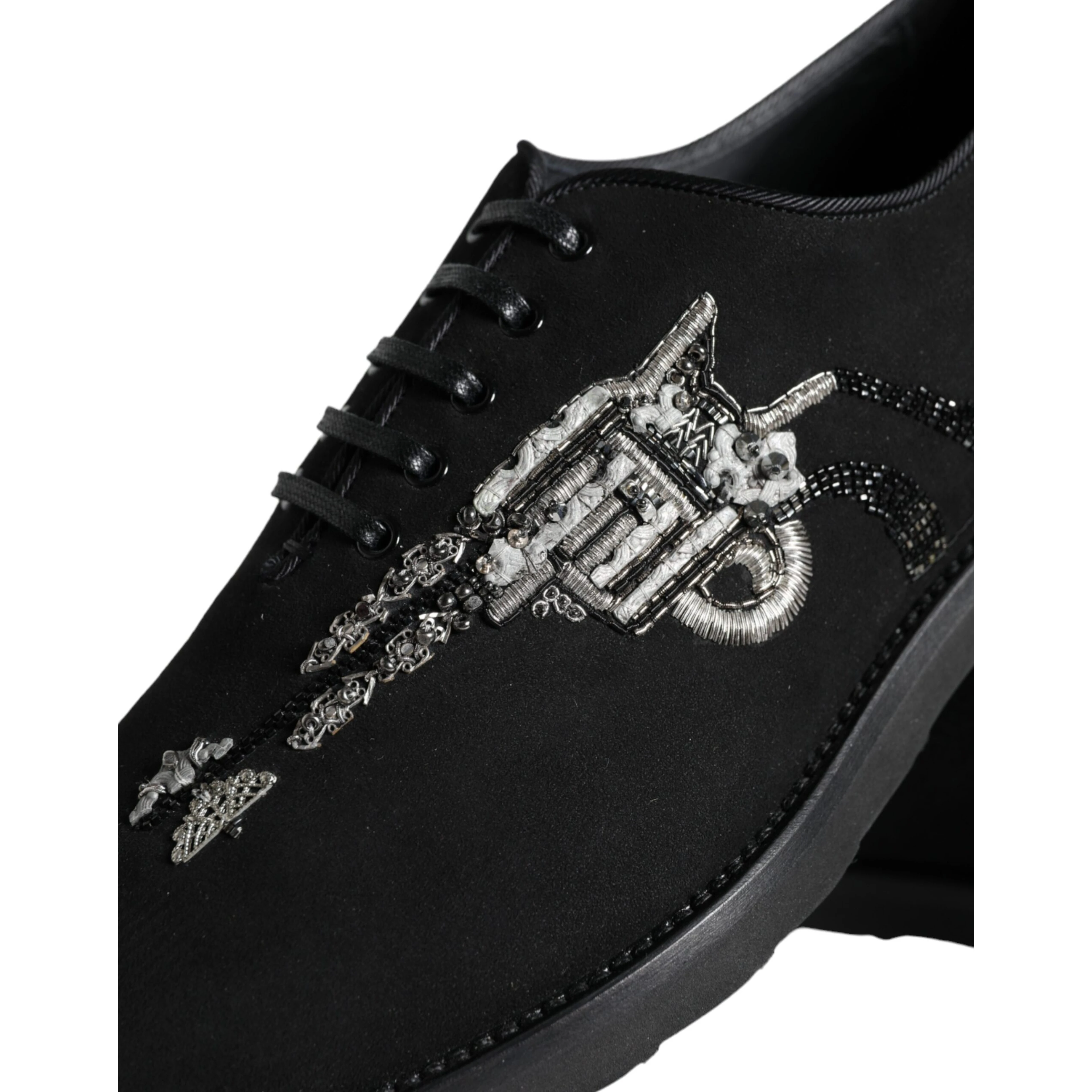 Black Suede Sicilia Lace Up Formal Shoes