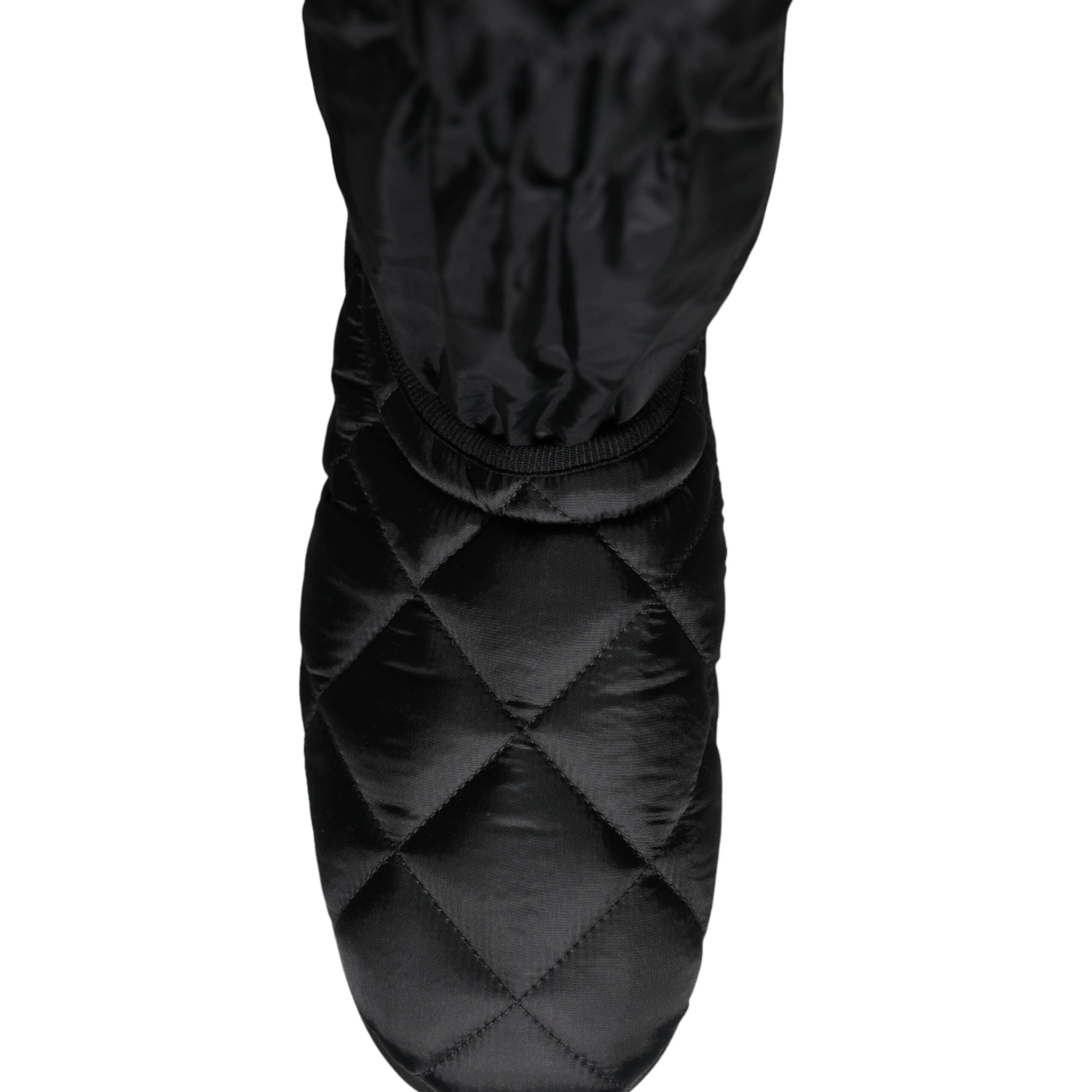 Black Quilted High Top Boots Sneakers Shoes