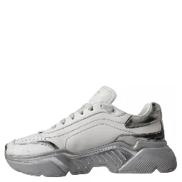 White Silver Daymaster Low Top Sneakers Shoes