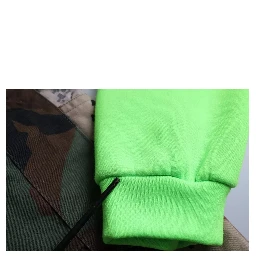 Green Patchwork Heart Crew Neck Pullover Sweater