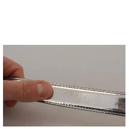 Silver Leather Metal Buckle Belt