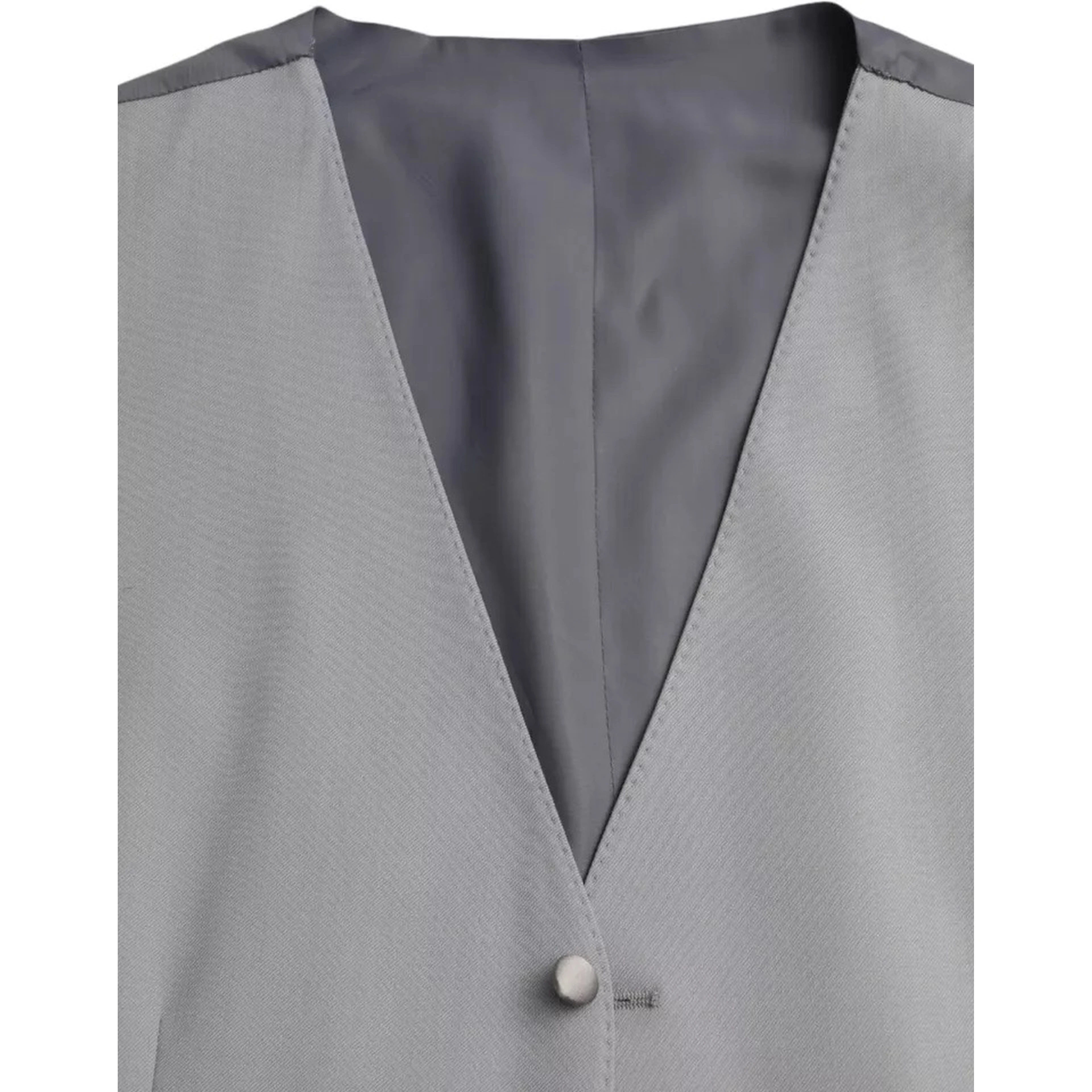 Light Blue Wool Formal Dress Waistcoat Vest