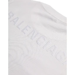 White Cotton Crew Neck Short Sleeves T-shirt