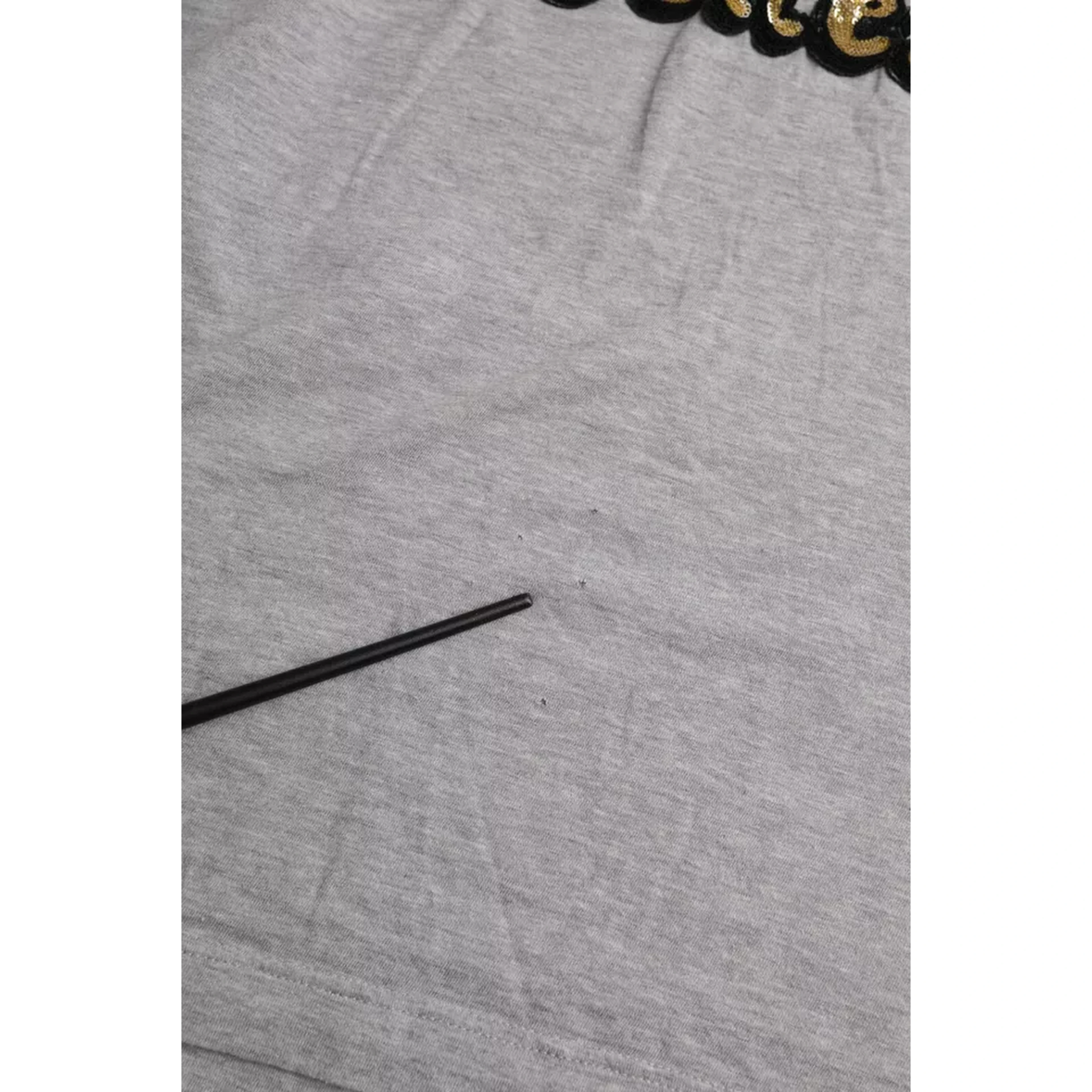Gray Cotton L'Amore E'Bellezza Top T-shirt