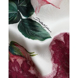 White Floral Lace Silk Short Sleeves Top