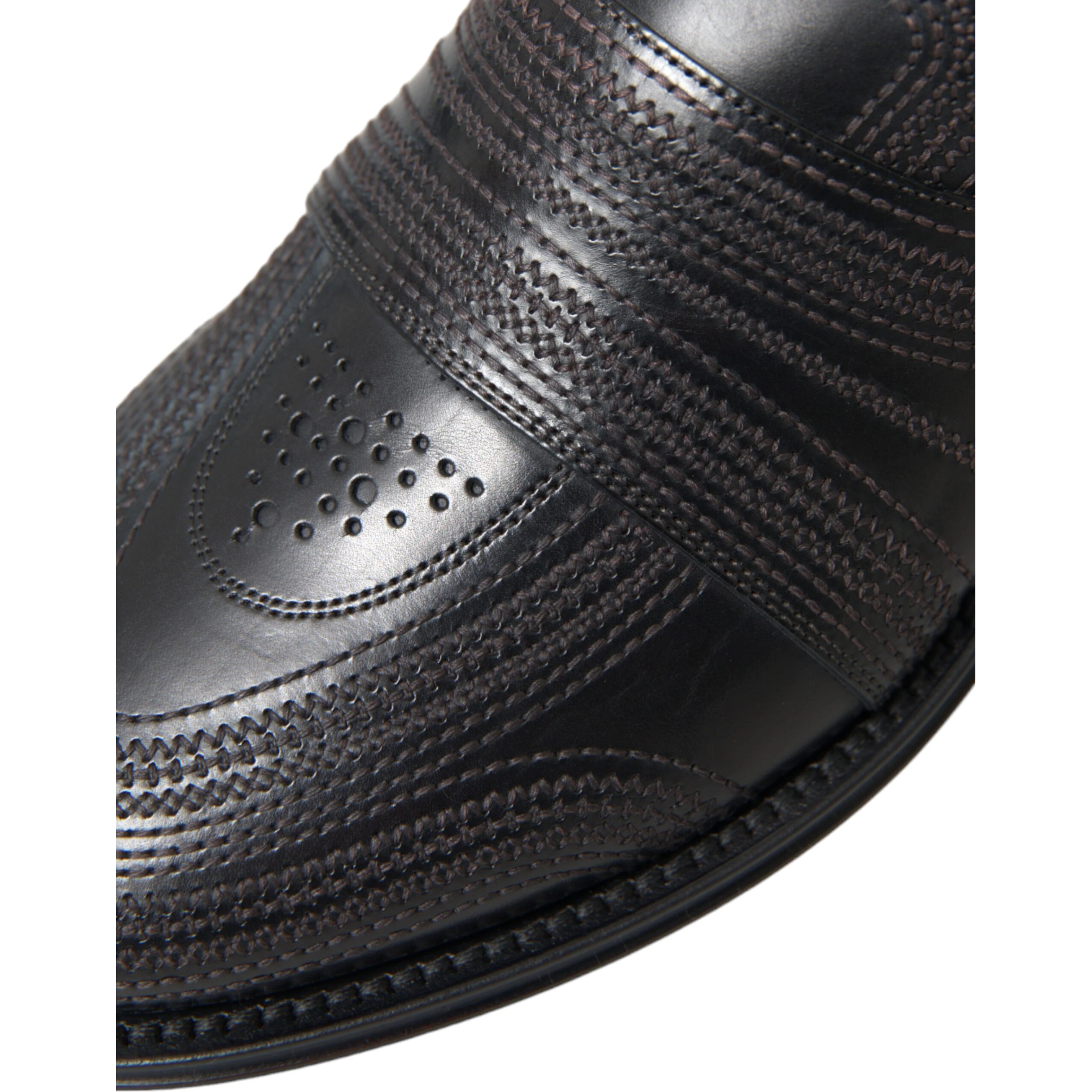 Black Brown Leather Loafer Men Dress Shoes