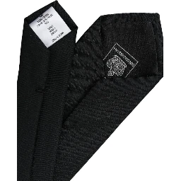 Black 100% Silk Adjustable Necktie Face Mask