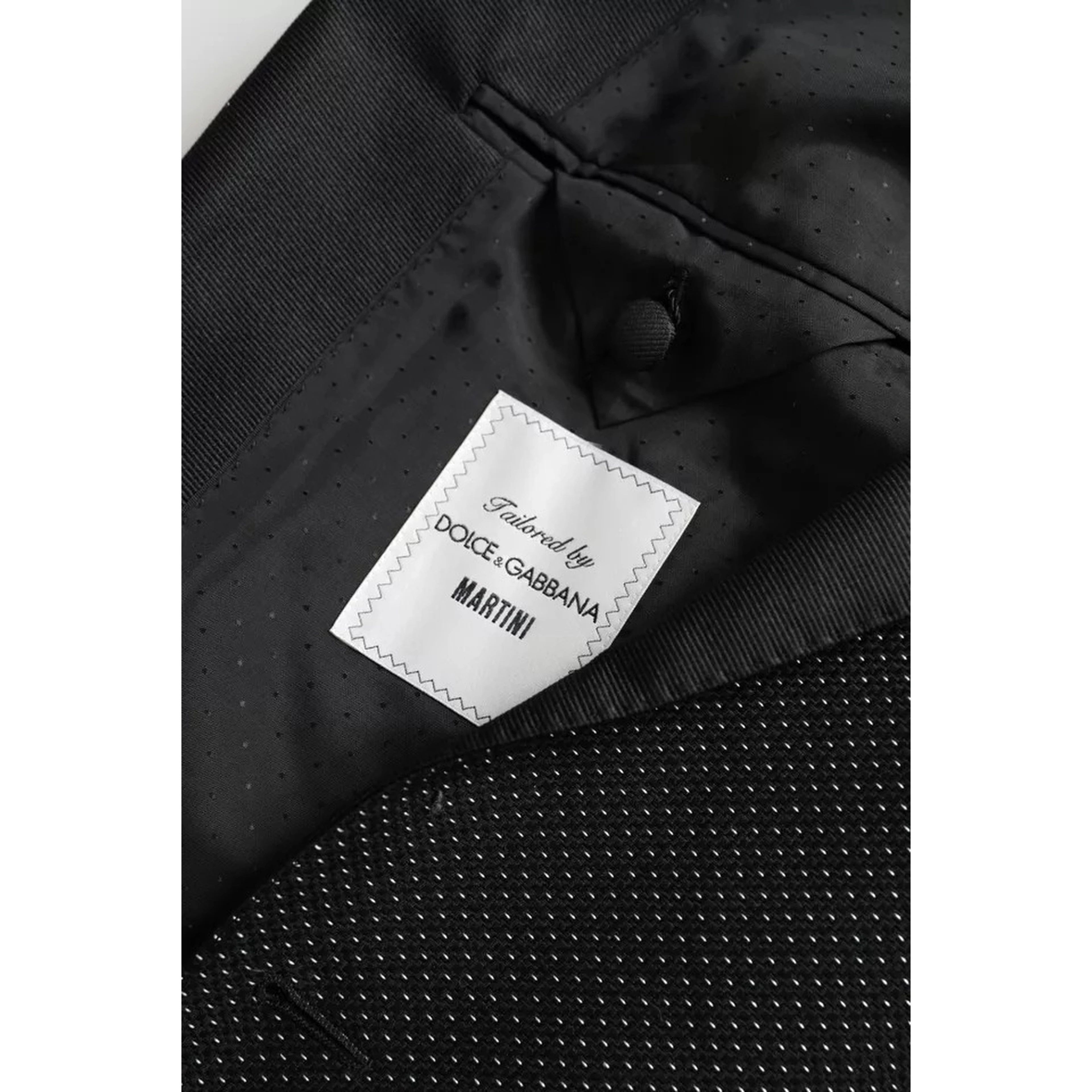 Black Jacquard MARTINI Single Breasted Coat Blazer