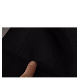 Black Polyester Single Breasted BlazerJacket