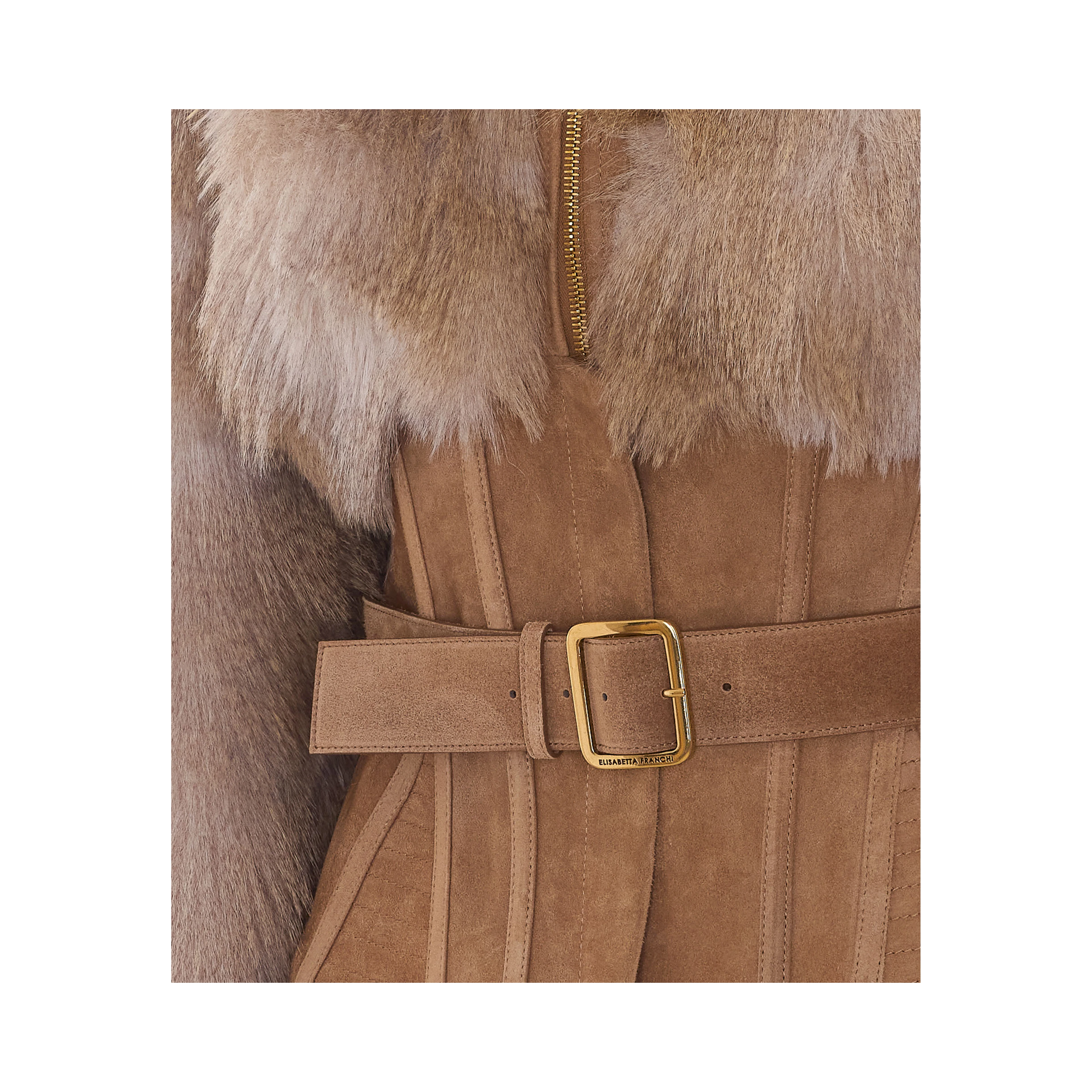 Elisabetta Franchi Coats Beige