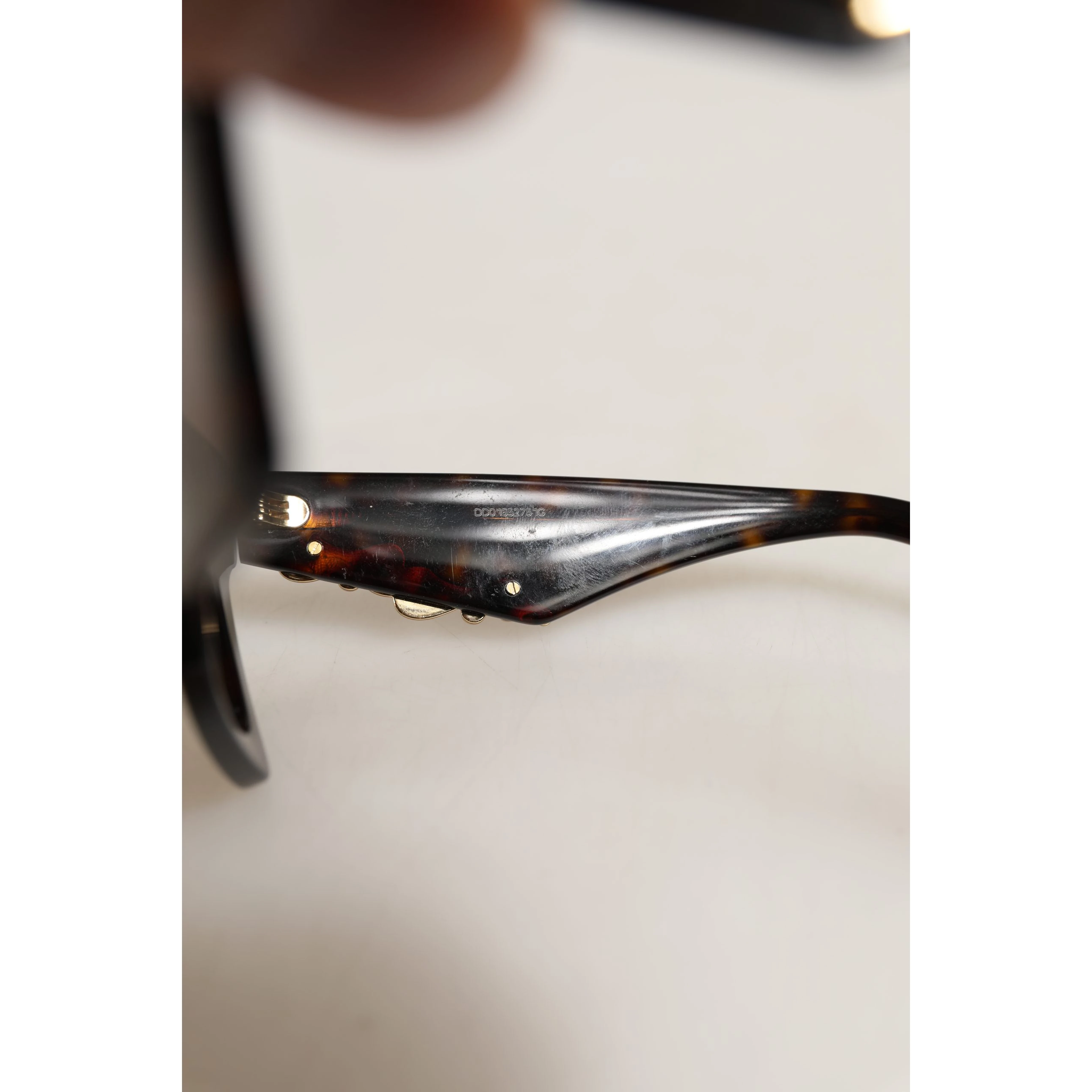 Brown DG4434 Accent Havana Acetate Frame Sunglasses