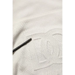 White Logo Hooded PulloverSweatshirt Sweater
