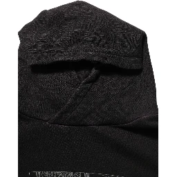 Black Cotton DGVIB3 Hooded Sweatshirt Sweater