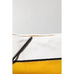 Yellow Crew Neck Jersey Sweatshirt Sweater