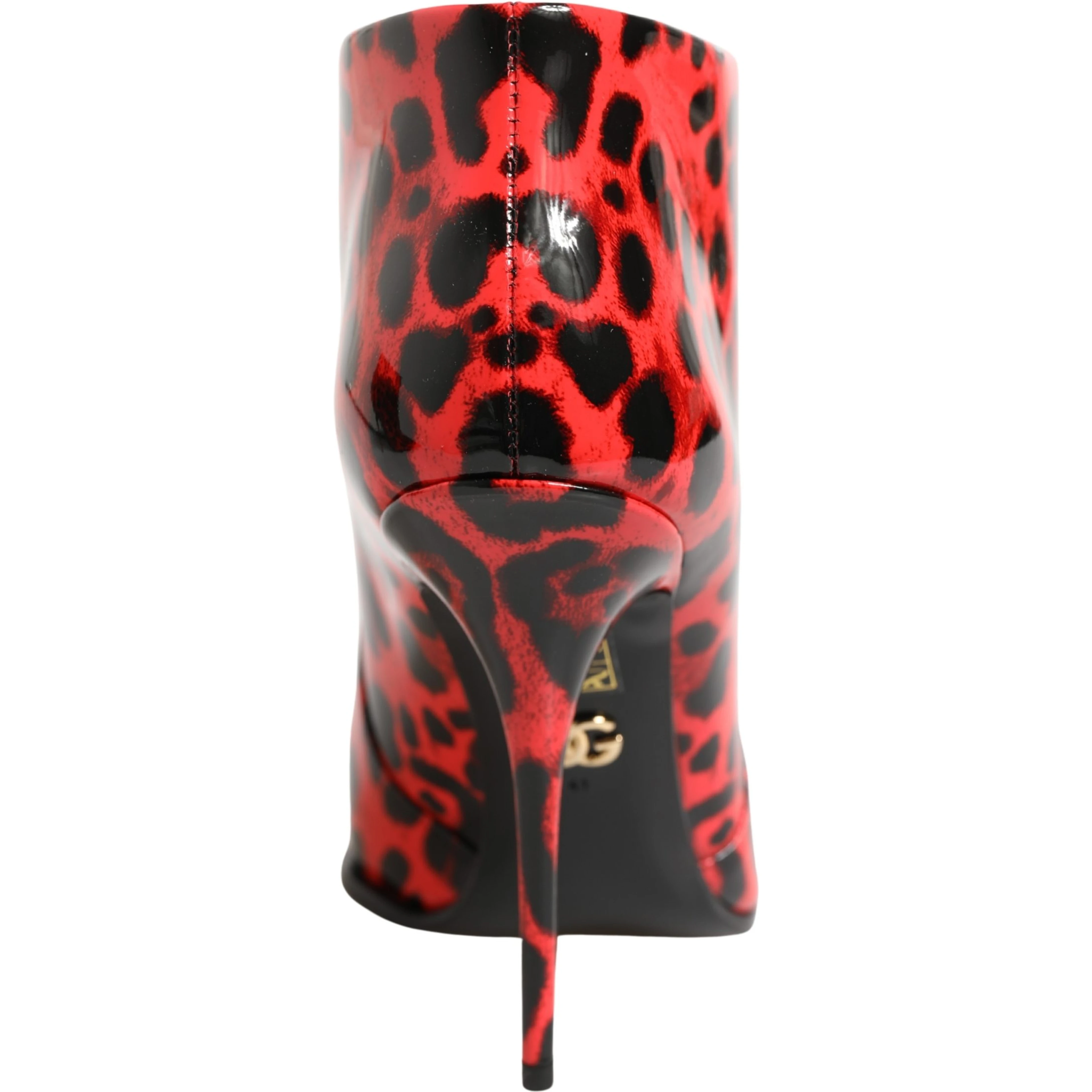 Red Leopard Cardinale Ankle Boots Shoes