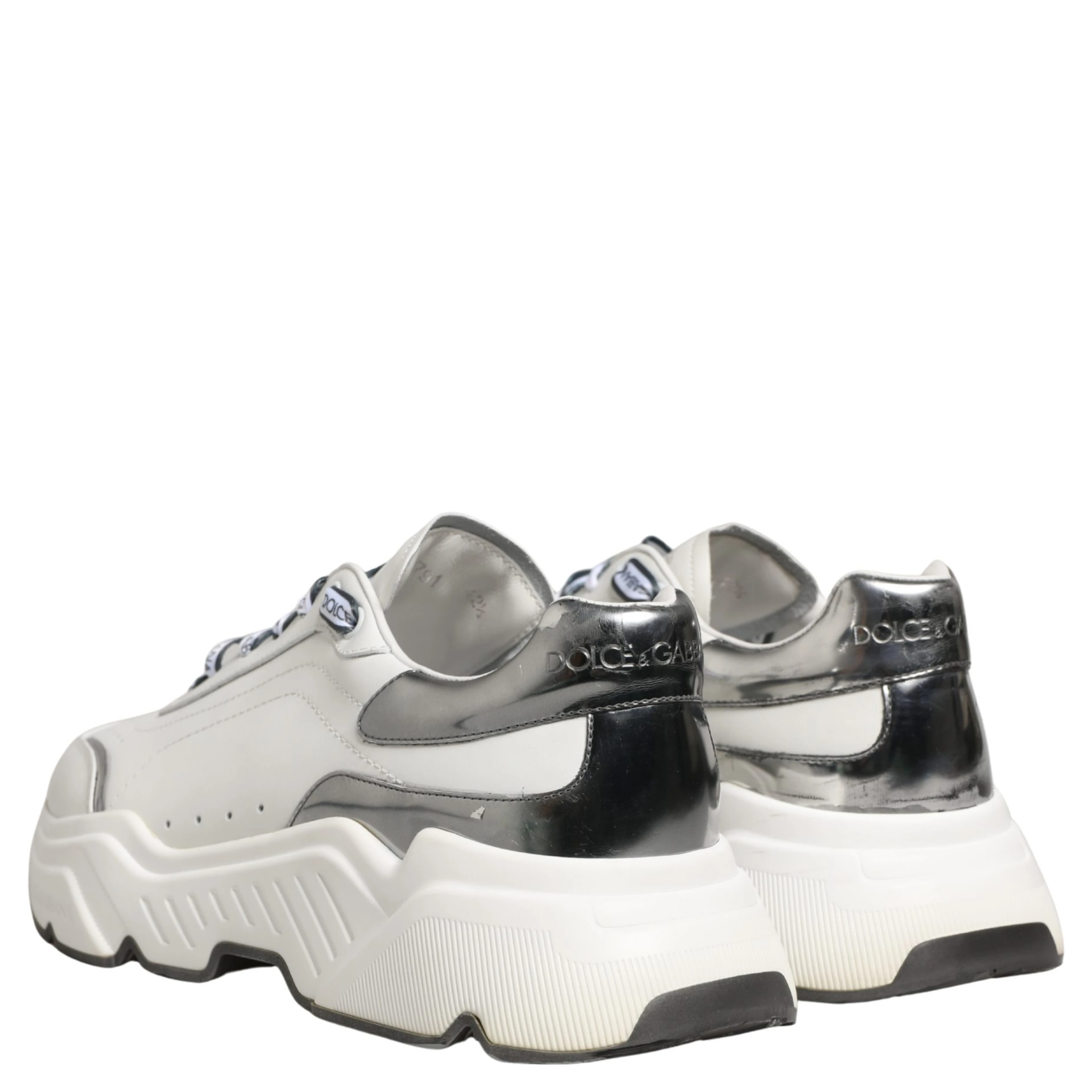 White Silver Daymaster Low Top Men Sneakers Shoes
