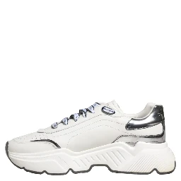 White Silver Daymaster Low Top Men Sneakers Shoes