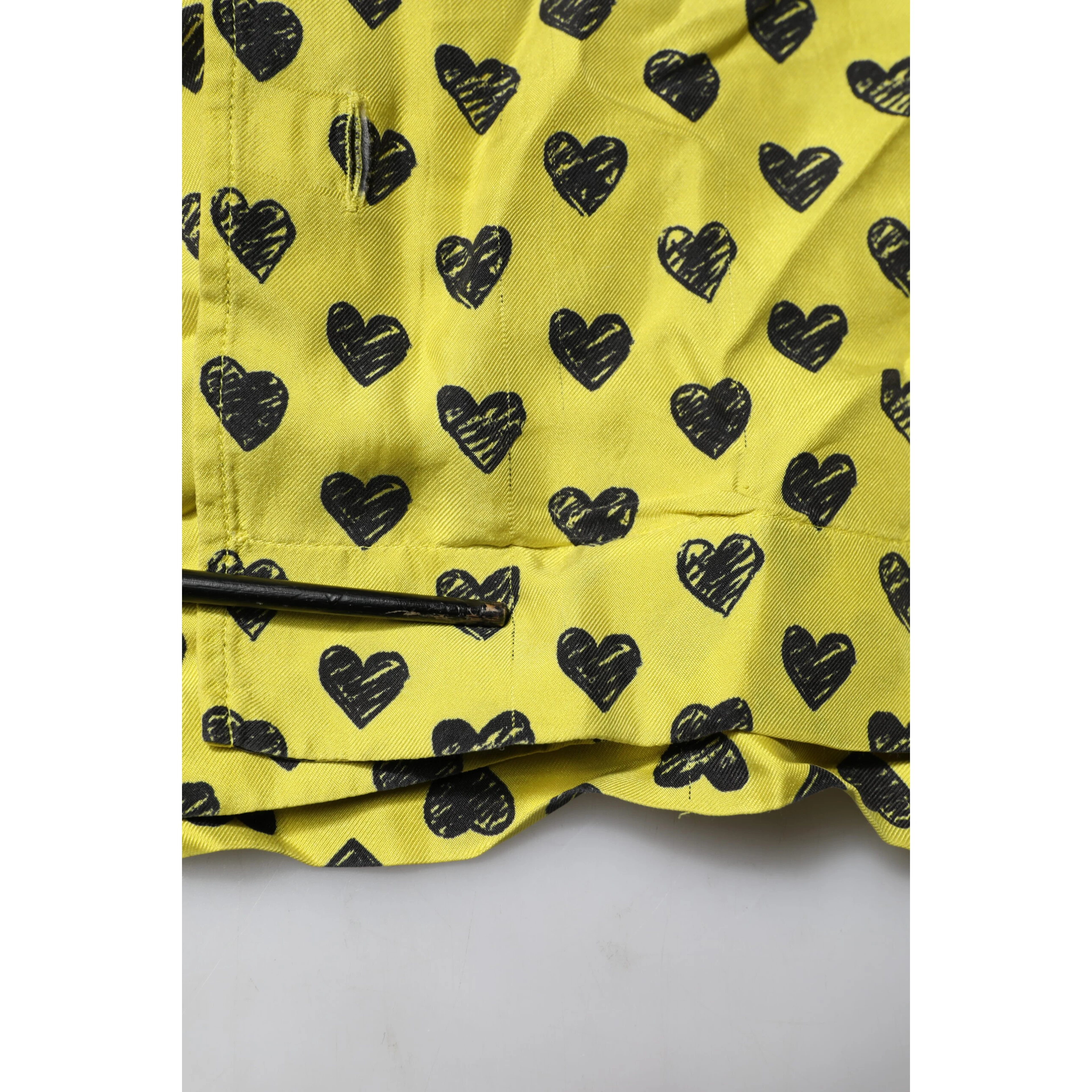Yellow Heart Short Sleeves Men Casual Shirt