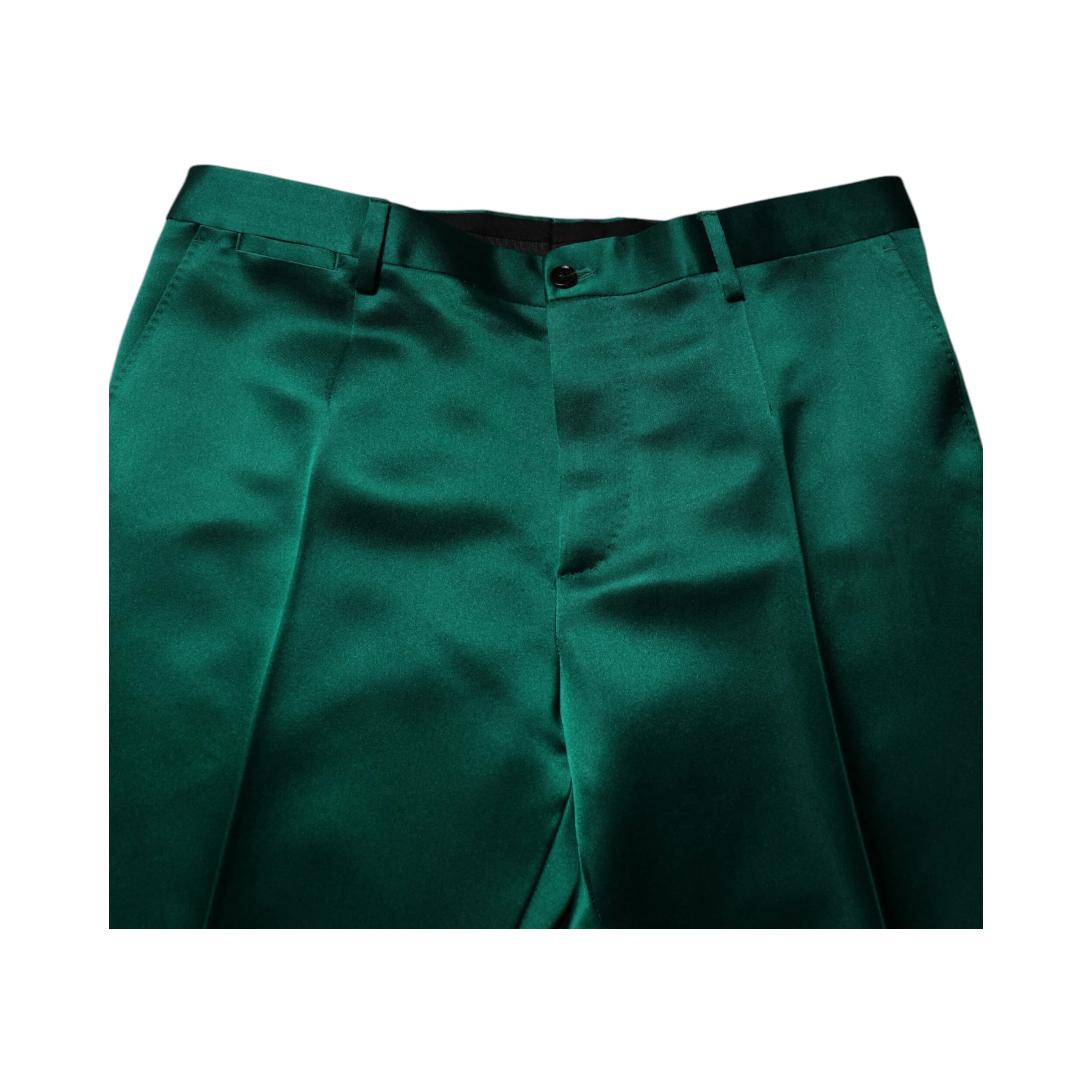 Green Silk 3 Piece Single Breasted Suit