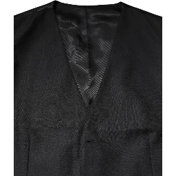 Black Single Breasted Suit 2 Piece Jacket