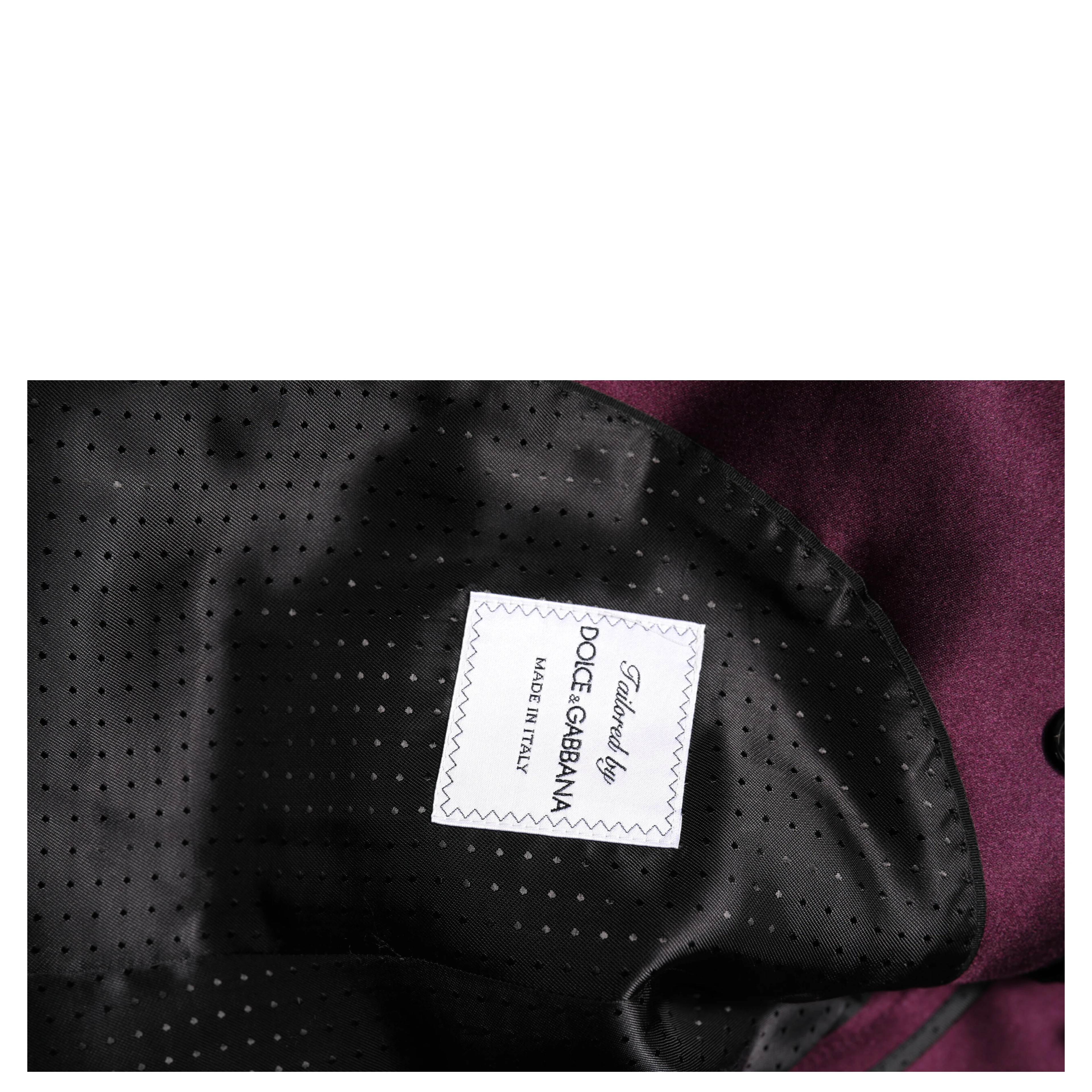 Dark Purple Silk 3Piece Single Breasted Suit