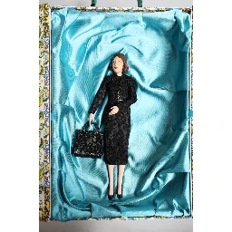 Black Dress MARIA Porcelain Fashion Show Leather Sicily Dolls