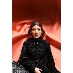 Black Dress Ceramic Porcelain Fashion Leather Sicily Dolls