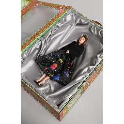 Black Dress Ceramic Porcelain Fashion Leather Sicily Dolls