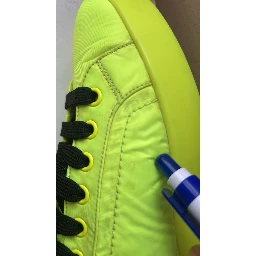 Neon Green Logo Tape Low Top Sneakers Shoes