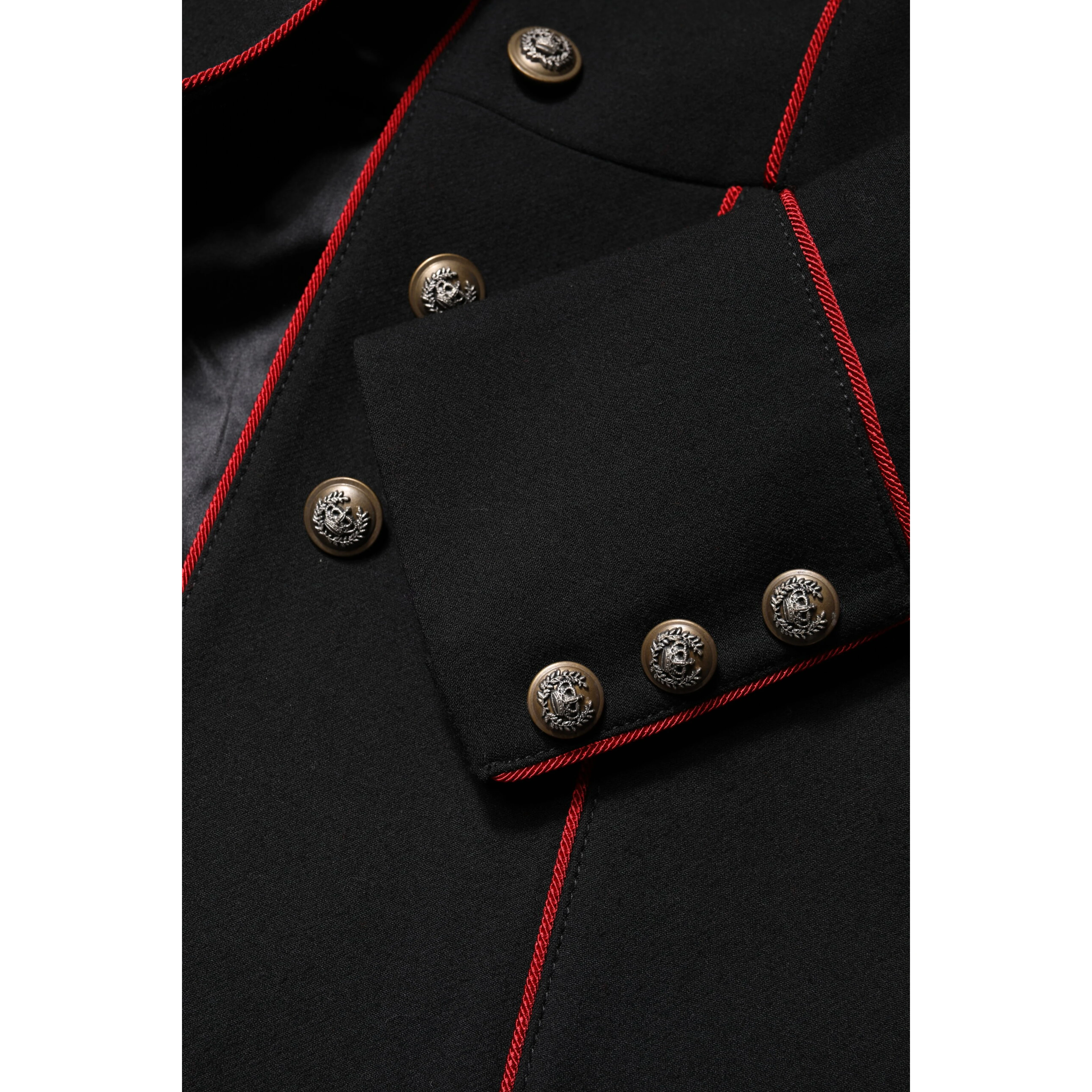 Black Wool Single Breasted Trench Coat Jacket
