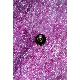 Purple Button Embellished Trench Coat Jacket