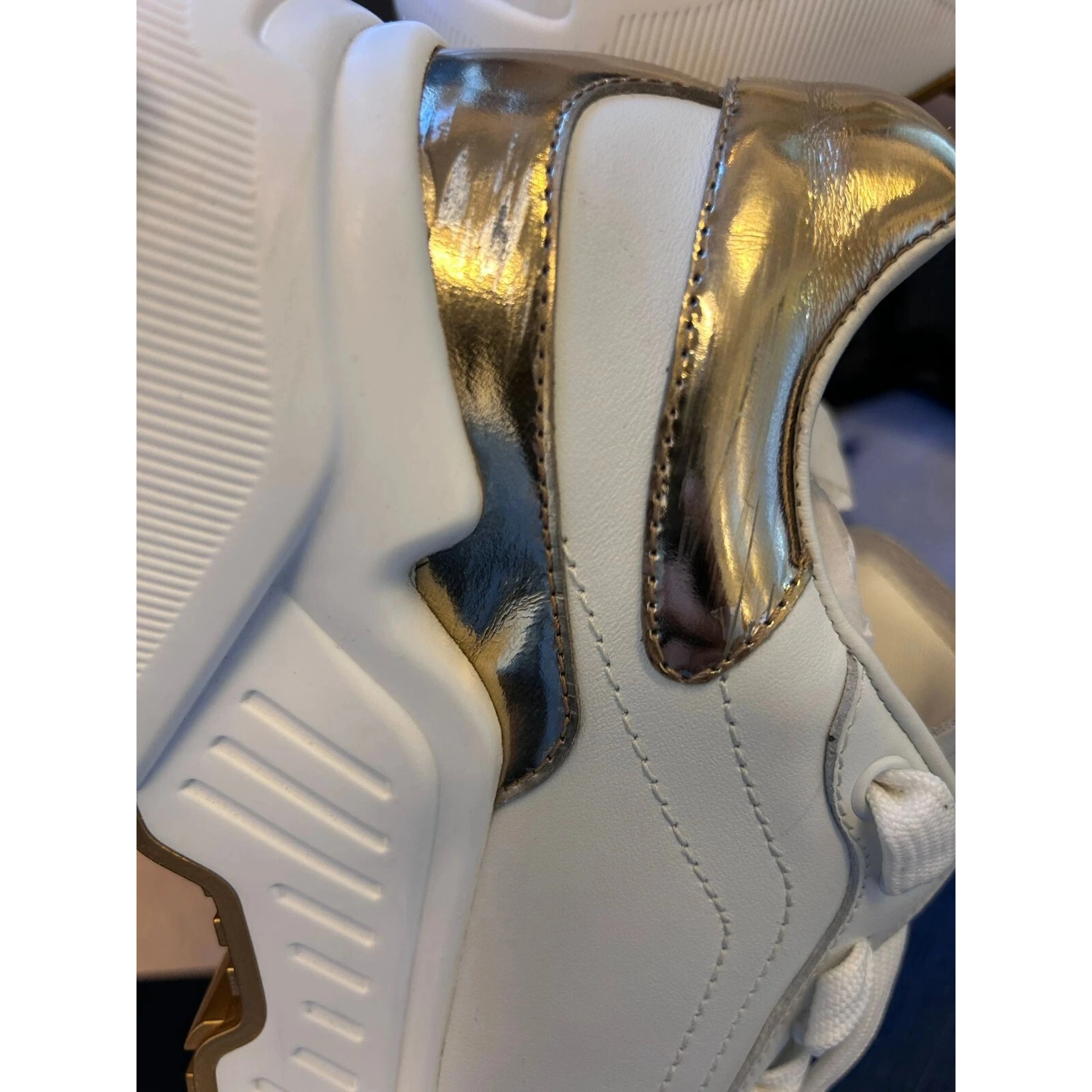 White Gold Daymaster Low Top Sneakers Shoes