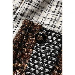 Multicolor Patchwork Button Down Jacket