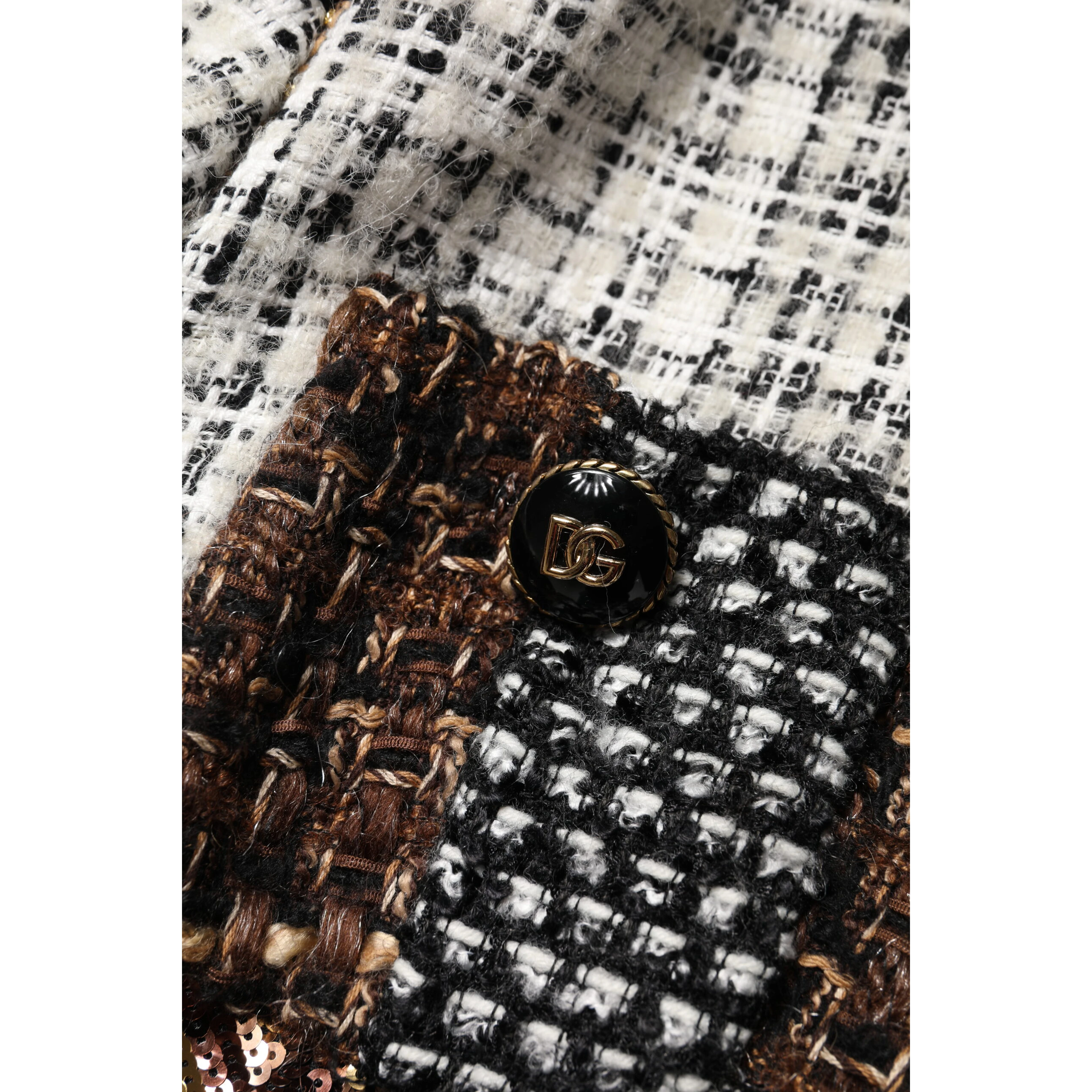 Multicolor Patchwork Button Down Jacket