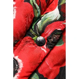 Multicolor Floral Full Zip Padded Jacket