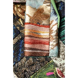 Multicolor Floral Patchwork Jacquard Jacket