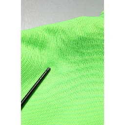 Green Polyester Hooded Sportswear Vest Sweater