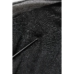Black Logo Knitted Crewneck Pullover Sweater