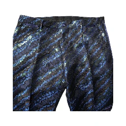 Multicolor Polyester Jacquard 2 Piece Suit