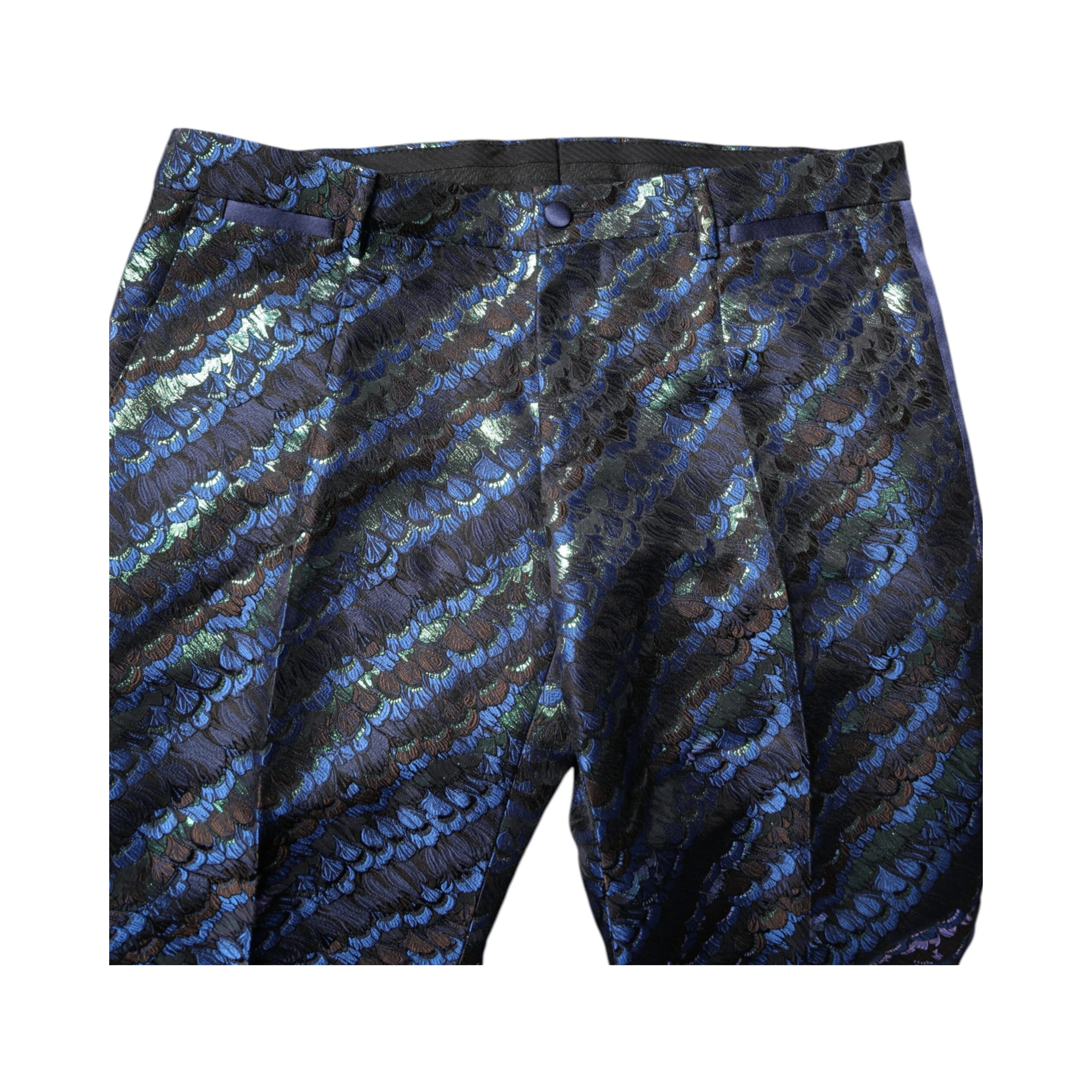Multicolor Polyester Jacquard 2 Piece Suit