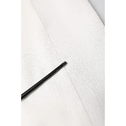 White Silk GOLD Dress Formal Collared Shirt
