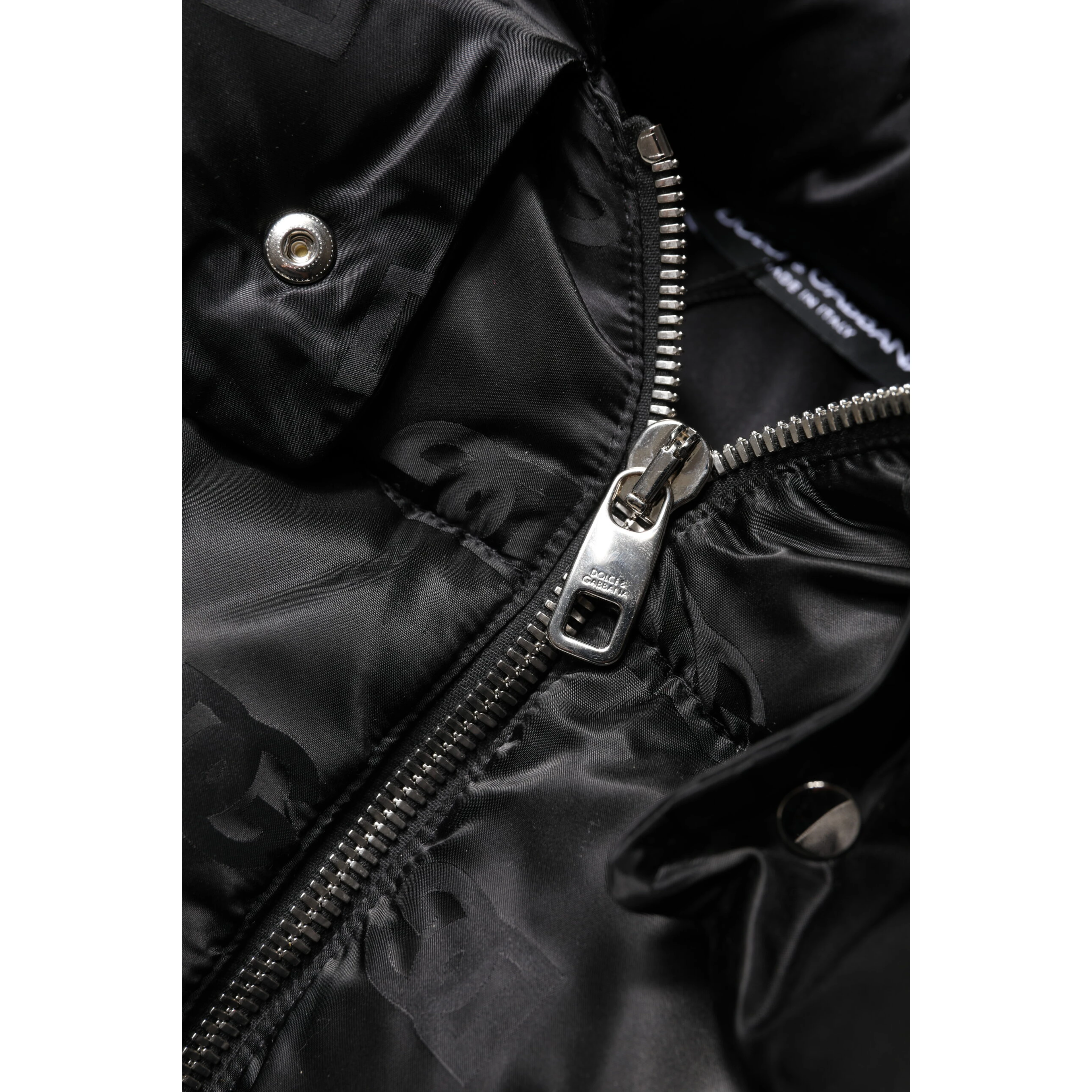 Black Padded Puffer Hooded Full Zip Cropped Jacket
