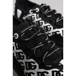 Black Logo Lace Up Low Top NS1 Sneakers Shoes