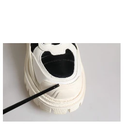 White Padded Mid Calf Lace Up Boots Shoes