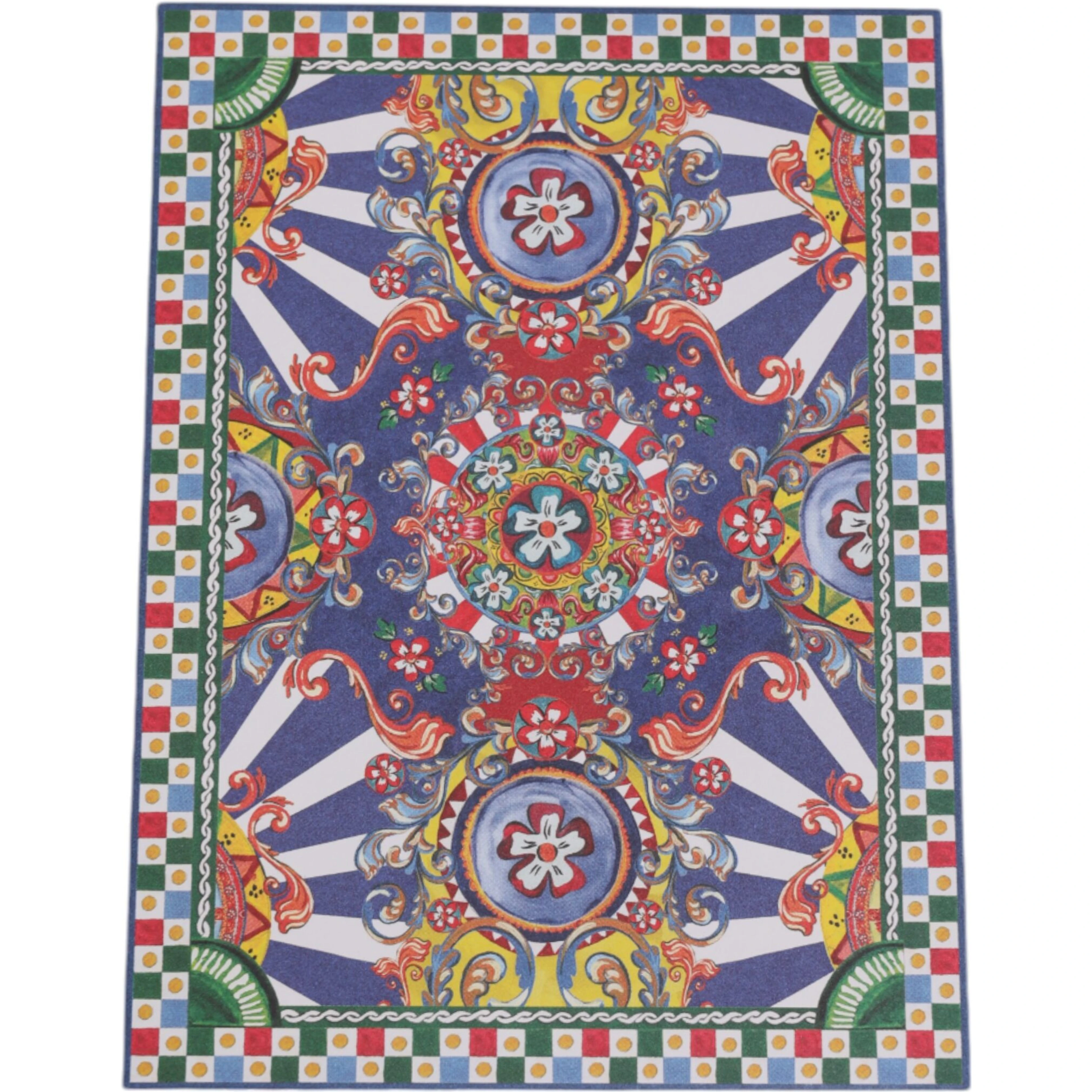 Multicolor Carretto Siciliano Envelope Post Card Holder