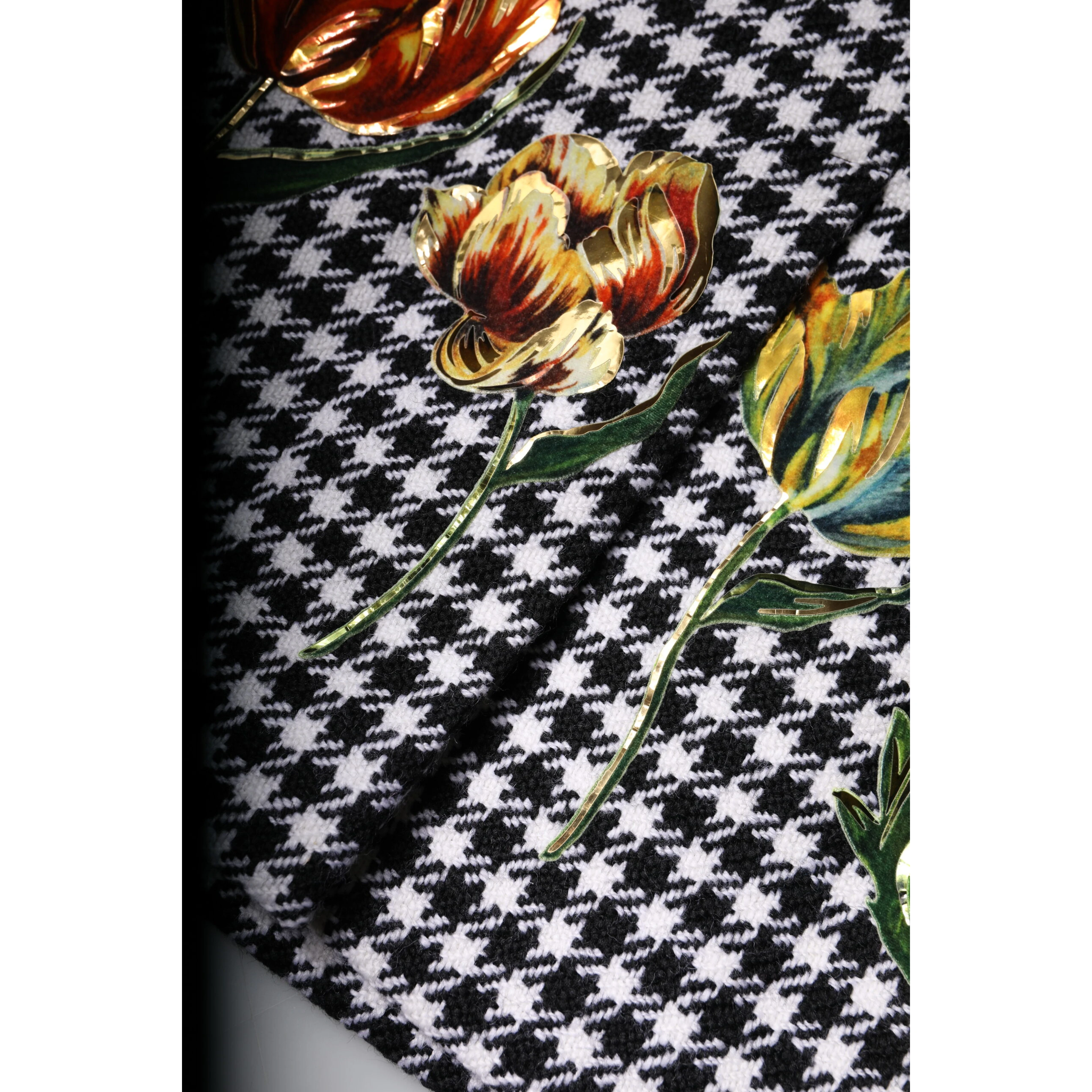 Multicolor Floral Print High Waist Pencil Cut Skirt