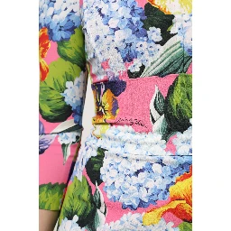 Multicolor Floral Side Slit Midi Dress