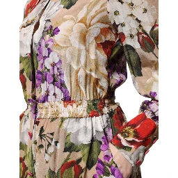 Multicolor Floral Wide Leg Jumpsuit Dress
