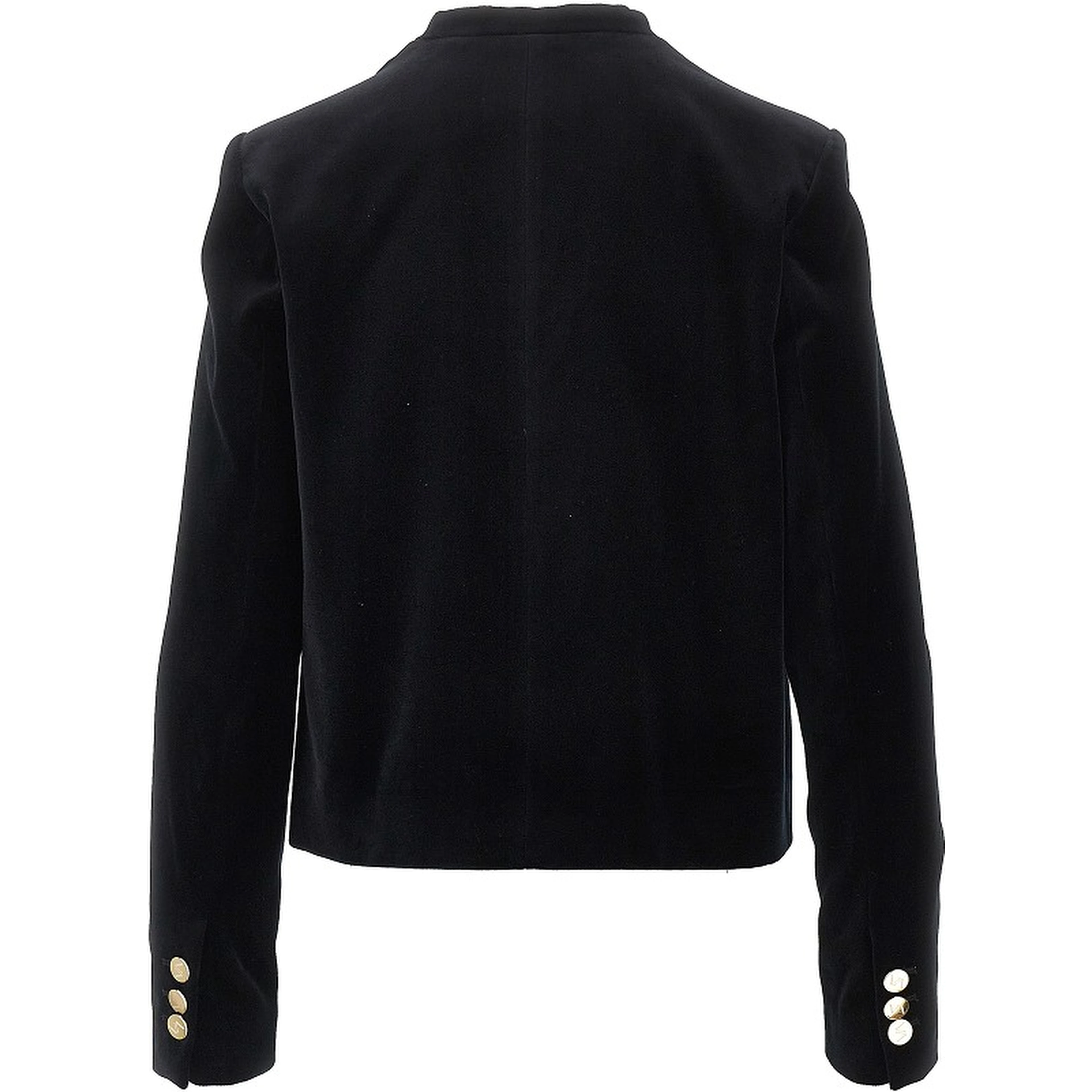 'Very' single-breasted velvet jacket